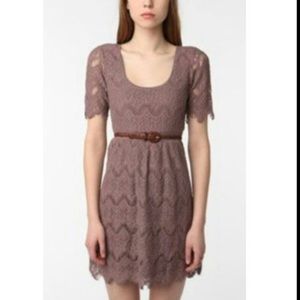 NWOT Urban Outfitters Brown Lace Dress